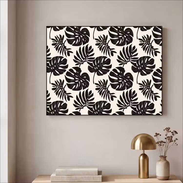 Art Frame - Modern - Monstera - Zwart — 3