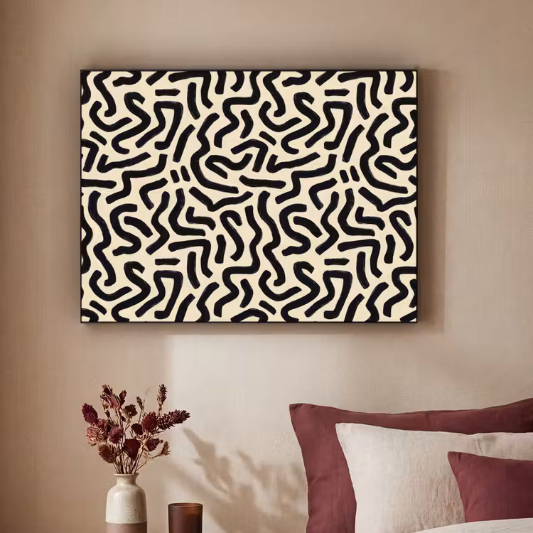 Art Frame - Abstract - Lijnen - Zwart — 2