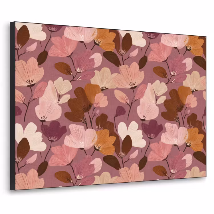 Art Frame - Bloem - Patroon - Roze — 1