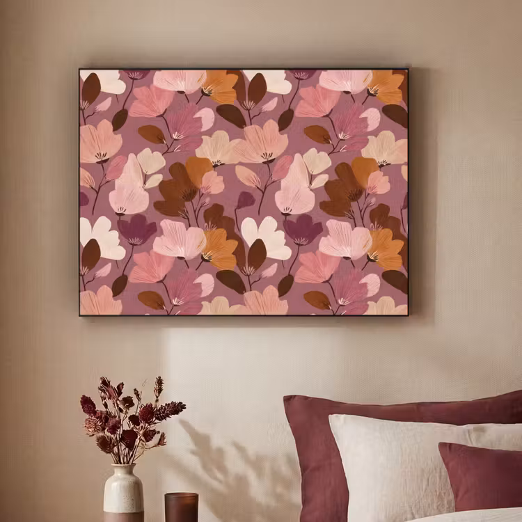 Art Frame - Bloem - Patroon - Roze — 2