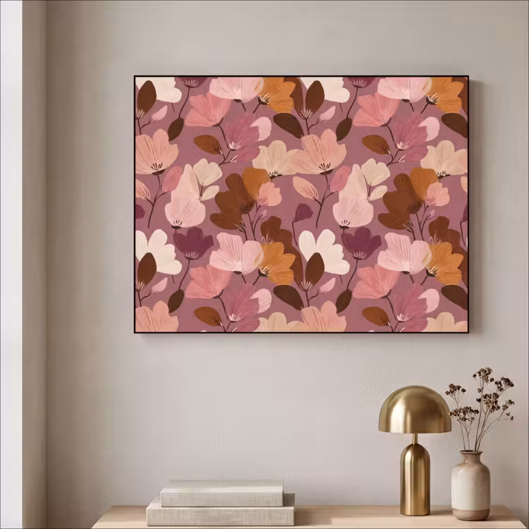 Art Frame - Bloem - Patroon - Roze — 3