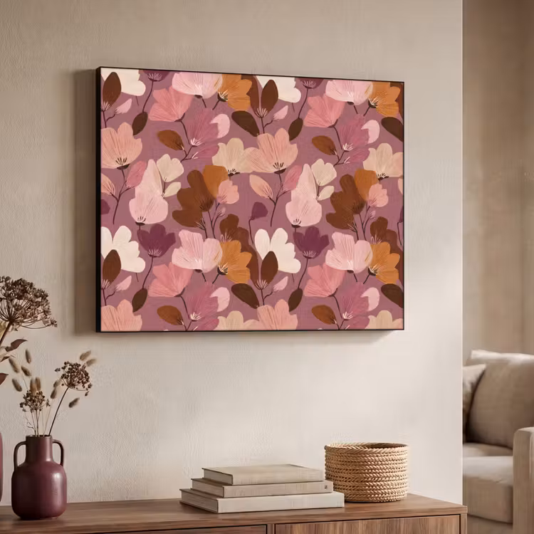 Art Frame - Bloem - Patroon - Roze — 4