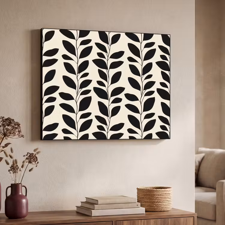 Art Frame - Botanisch - Dessin - Zwart - Beige — 4