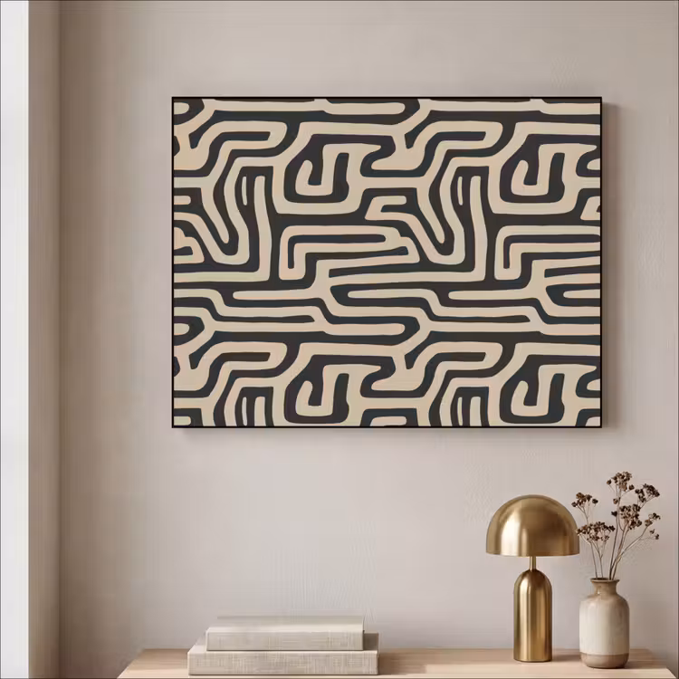 Art Frame - Grafisch - Lijnen - Zwart — 3