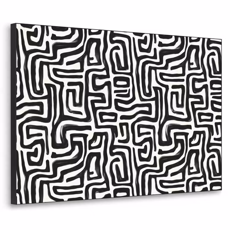 Art Frame - Grafisch - Lijnen - Zwart - Wit — 1