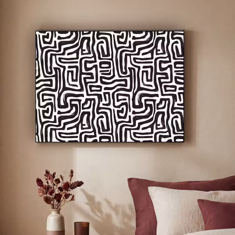Art Frame - Grafisch - Lijnen - Zwart - Wit — 2