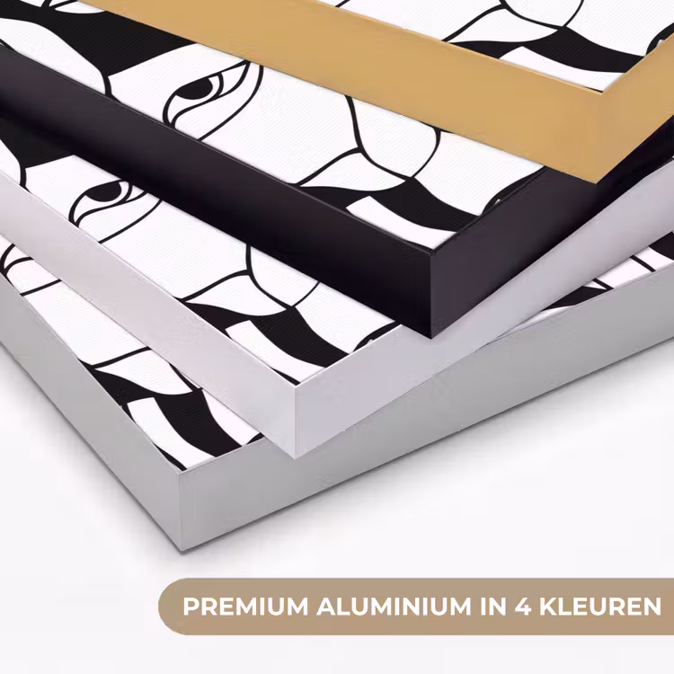 Art Frame - Lijnen - Gezichten - Zwart - Wit — 5