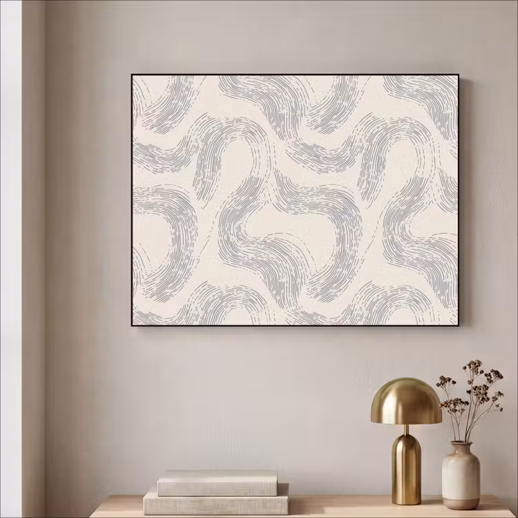 Art Frame - Lijnen - Patroon - Beige - Minimalistisch — 3