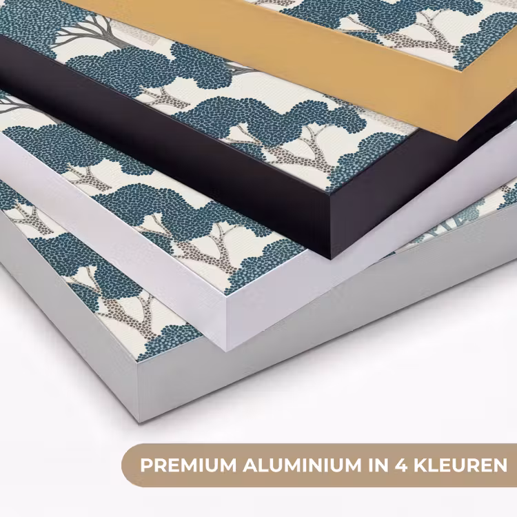 Art Frame - Modern - Bomen - Bos - Patroon - Blauw — 5