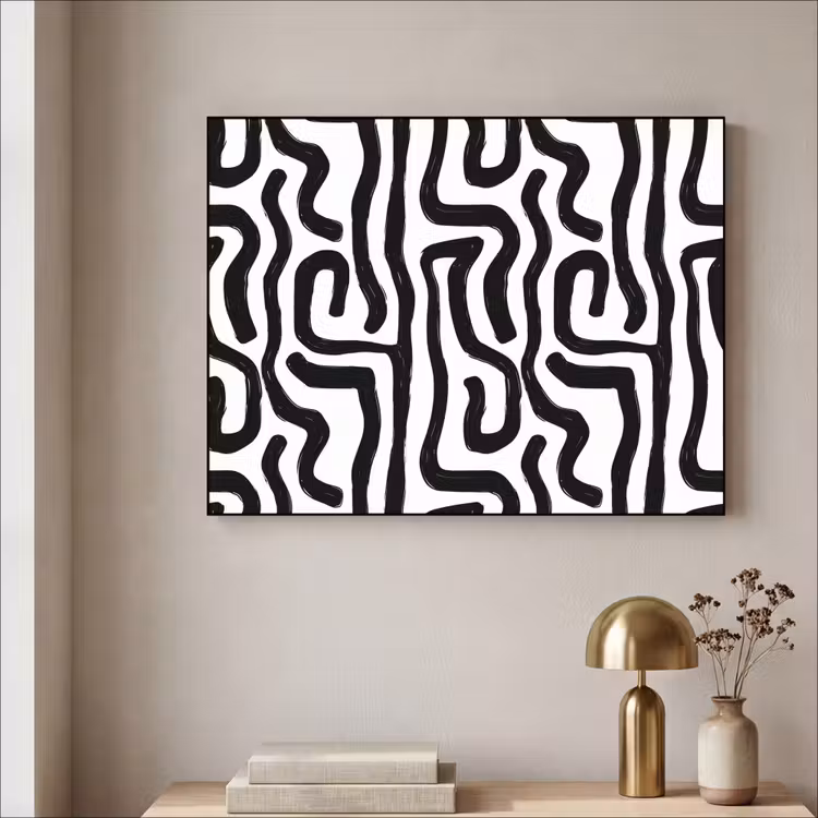 Art Frame - Modern - Lijnen - Zwart — 3