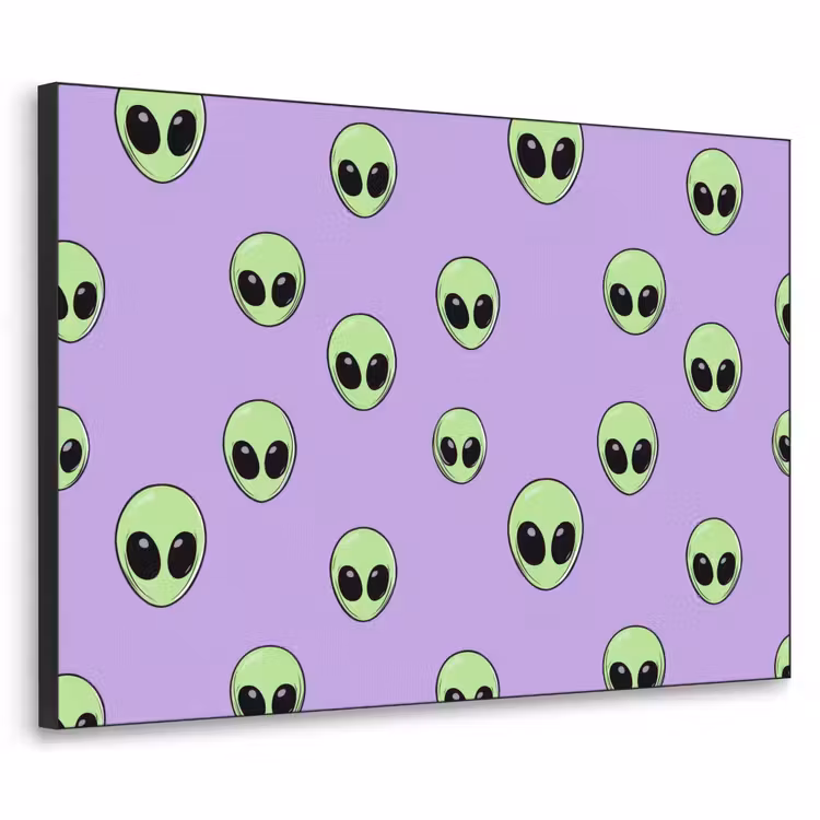 Art Frame - Alien - Retro - Lila — 1