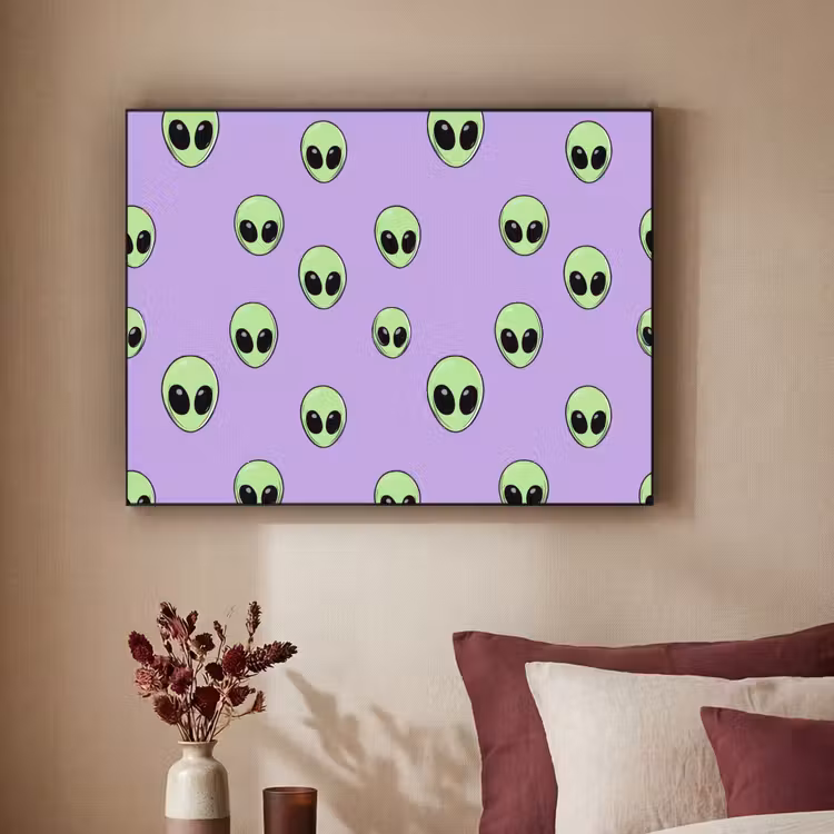 Art Frame - Alien - Retro - Lila — 2