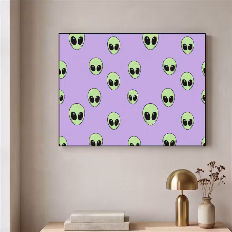 Art Frame - Alien - Retro - Lila — 3