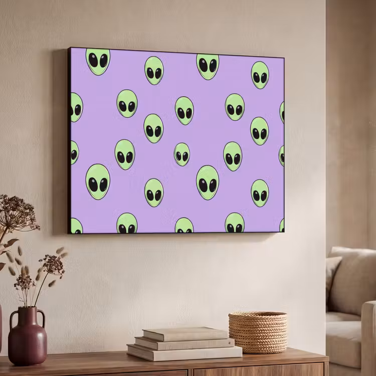 Art Frame - Alien - Retro - Lila — 4