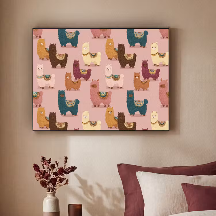 Art Frame - Alpaca's - Patroon - Kleurrijk — 2
