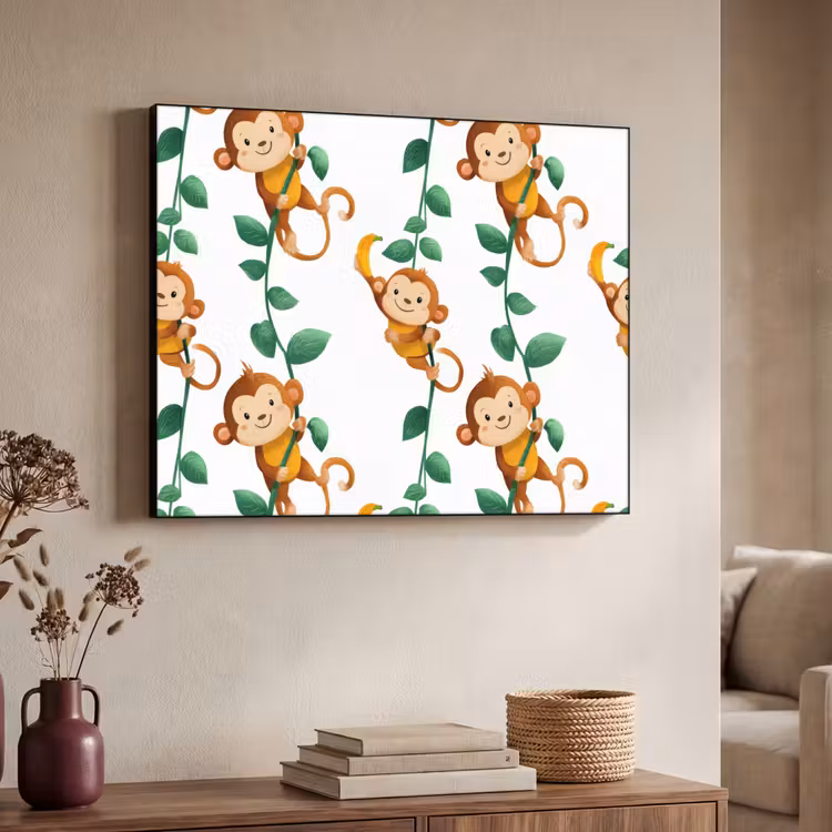 Art Frame - Apen - Lianen - Kleurrijk — 4