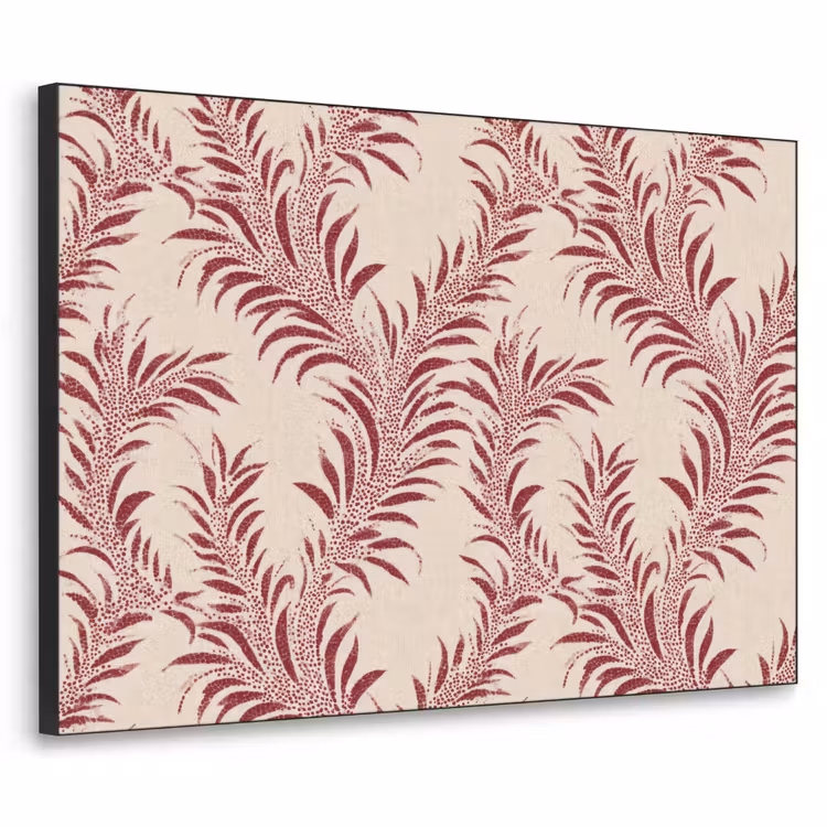Art Frame - Bladeren - Linnen - Rood — 1