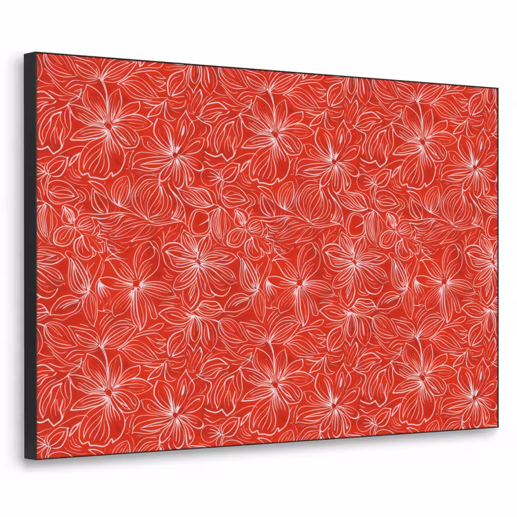 Art Frame - Bloemen - Patroon - Rood — 1