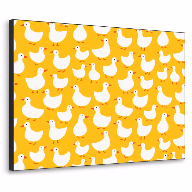 Art Frame - Eendjes - Patroon - Geel — 1