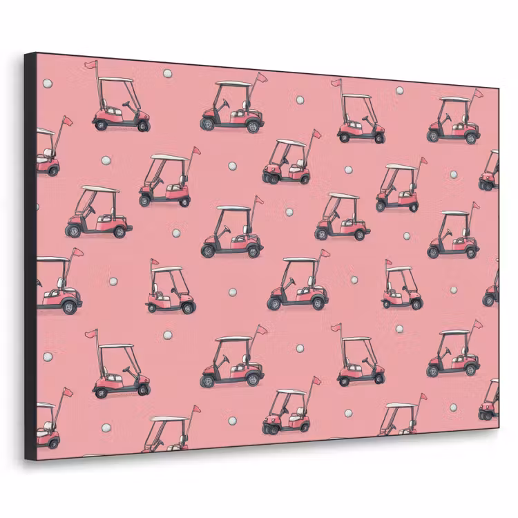 Art Frame - Golfkar - Retro - Roze — 1