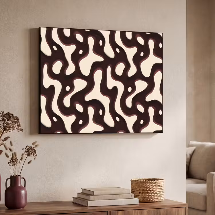 Art Frame - Organisch - Krachtig - Bruin — 4