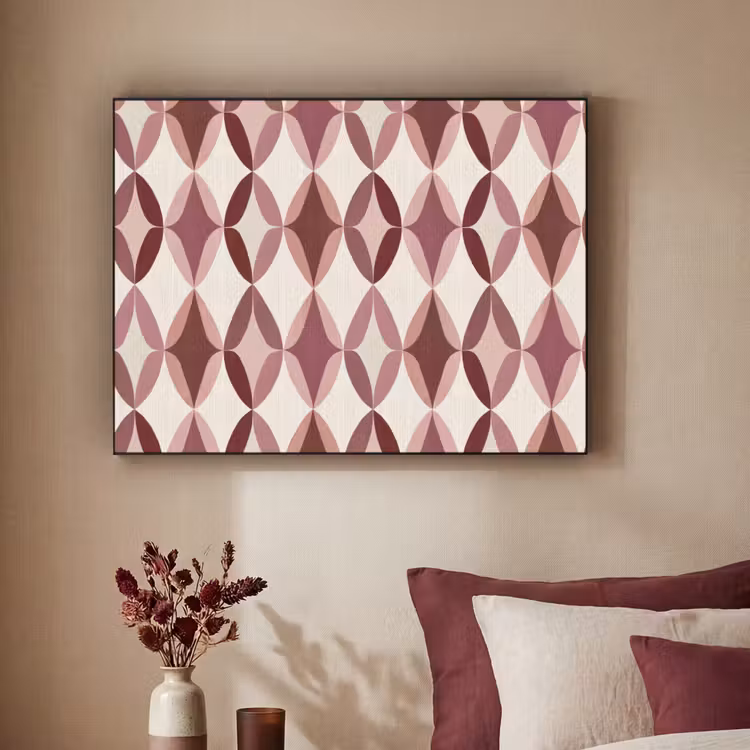 Art Frame - Ovaal - Textuur - Roze — 2