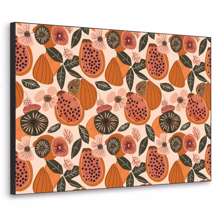 Art Frame - Papaja - Bloesem - Oranje — 1