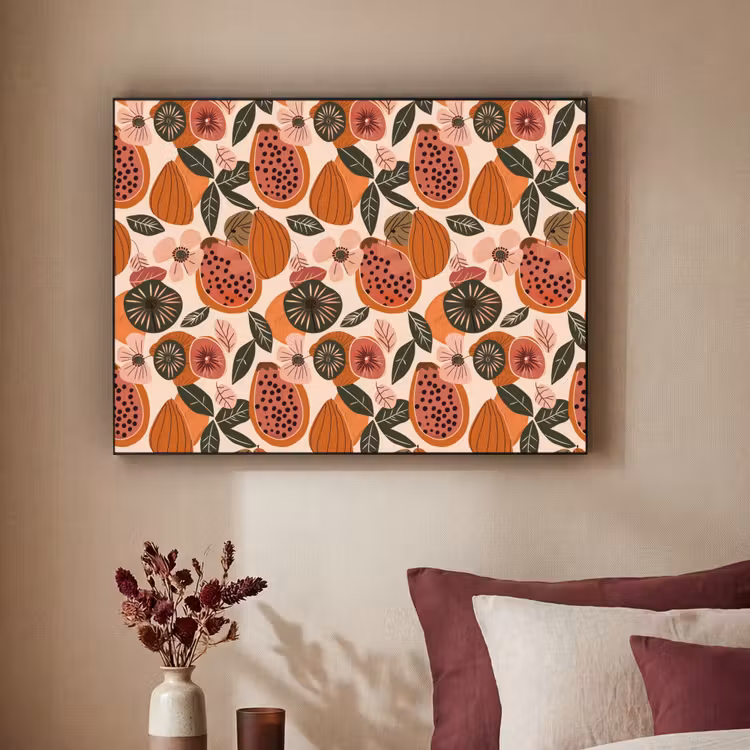 Art Frame - Papaja - Bloesem - Oranje — 2