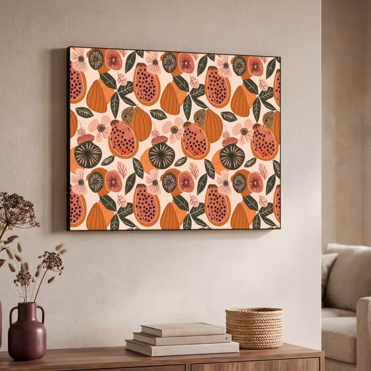 Art Frame - Papaja - Bloesem - Oranje — 4