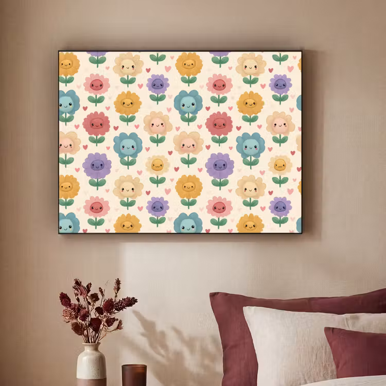 Art Frame - Bloemen - Hartjes - Kleurrijk — 2