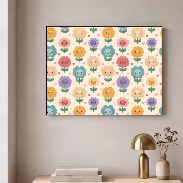 Art Frame - Bloemen - Hartjes - Kleurrijk — 3