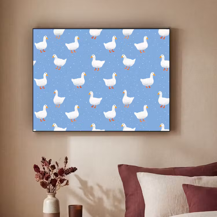 Art Frame - Ganzen - Elegant - Blauw — 2