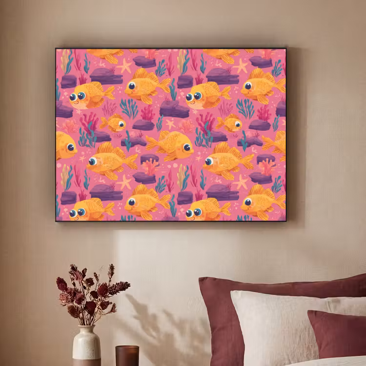Art Frame - Goudvissen - Koraal - Kleurrijk — 2