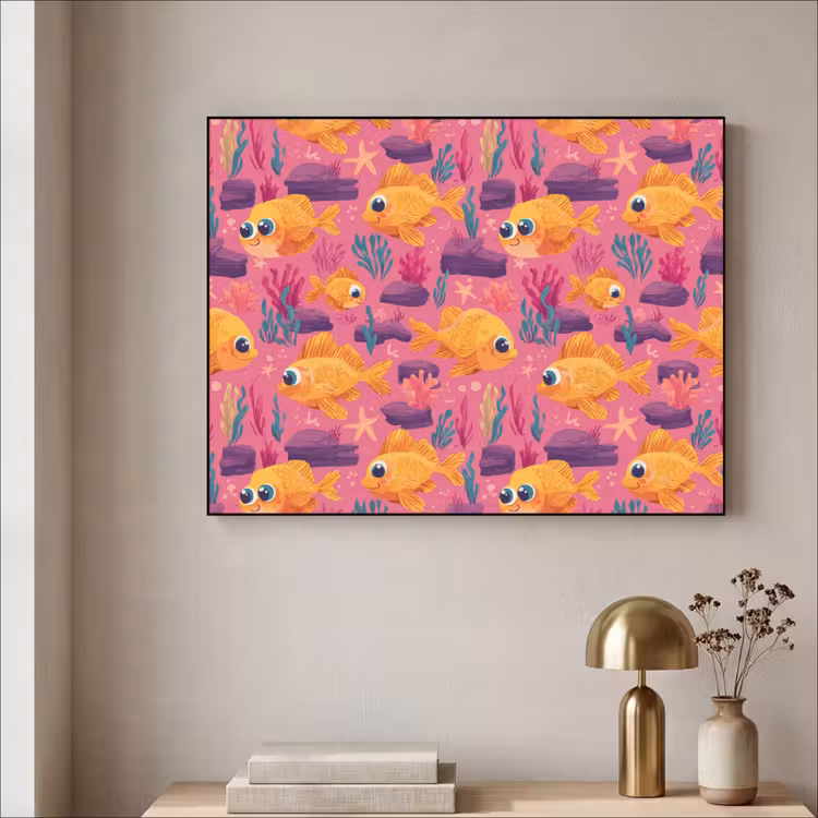 Art Frame - Goudvissen - Koraal - Kleurrijk — 3