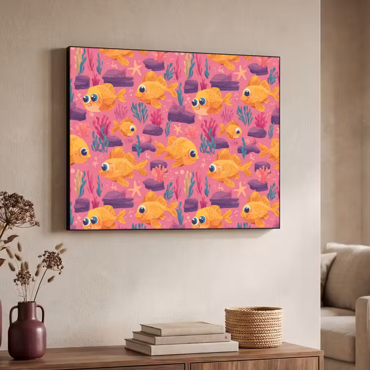 Art Frame - Goudvissen - Koraal - Kleurrijk — 4