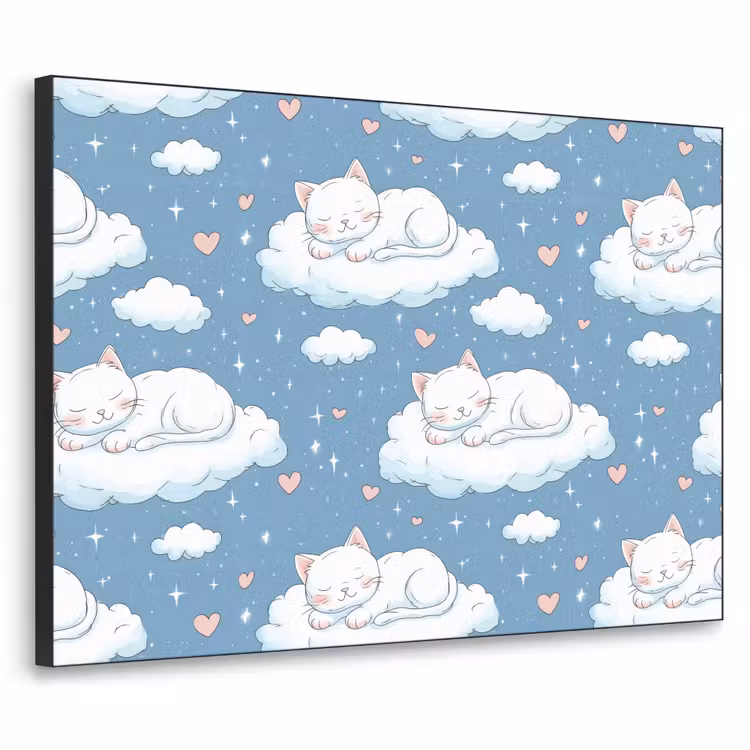 Art Frame - Kitten - Wolken - Blauw — 1