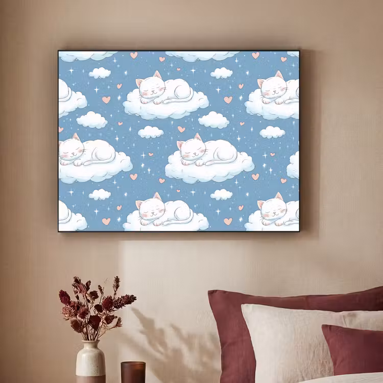 Art Frame - Kitten - Wolken - Blauw — 2