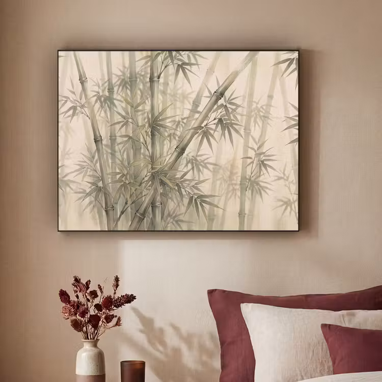 Art Frame - Bamboe - Bladeren - Aziatisch - Groen - Natuur — 2
