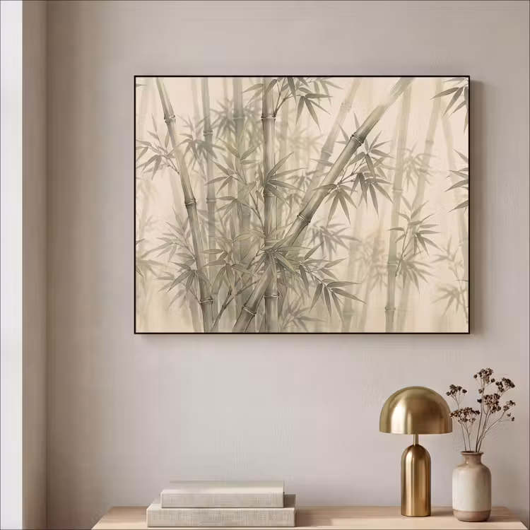 Art Frame - Bamboe - Bladeren - Aziatisch - Groen - Natuur — 3