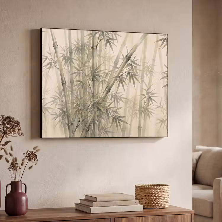 Art Frame - Bamboe - Bladeren - Aziatisch - Groen - Natuur — 4