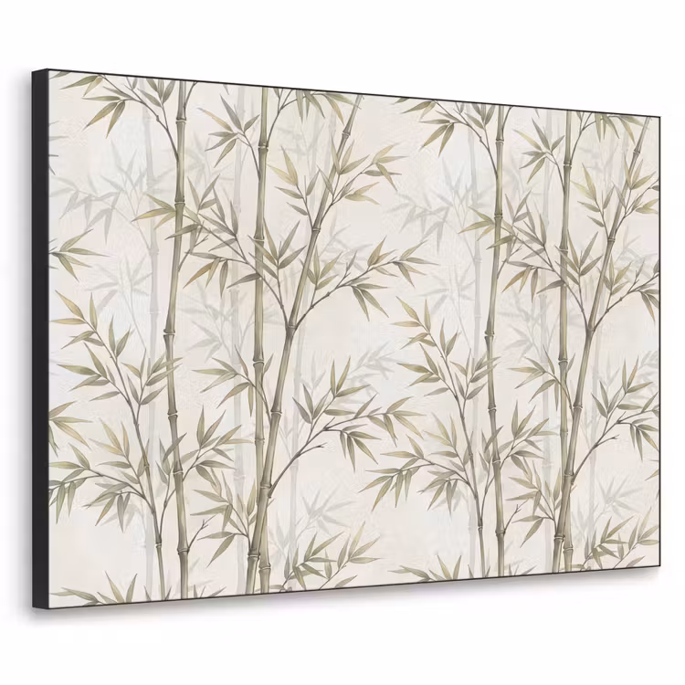 Art Frame - Bamboe - Bladeren - Natuur - Aquarel - Groen — 1