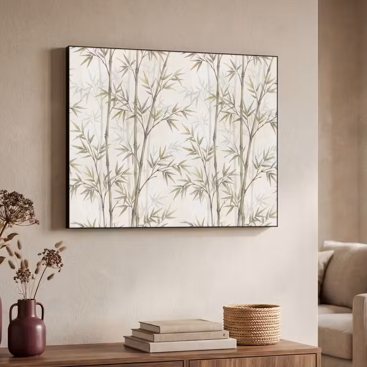 Art Frame - Bamboe - Bladeren - Natuur - Aquarel - Groen — 4