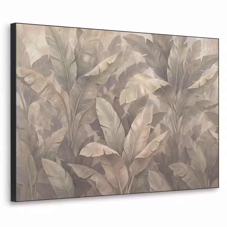Art Frame - Bladeren - Tropisch - Natuur - Modern - Beige — 1
