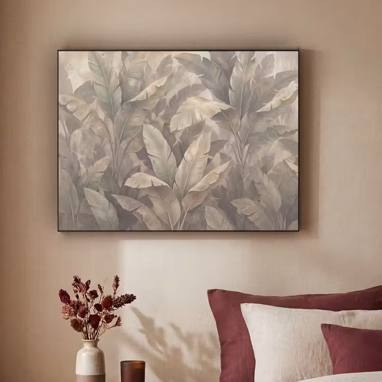 Art Frame - Bladeren - Tropisch - Natuur - Modern - Beige — 2