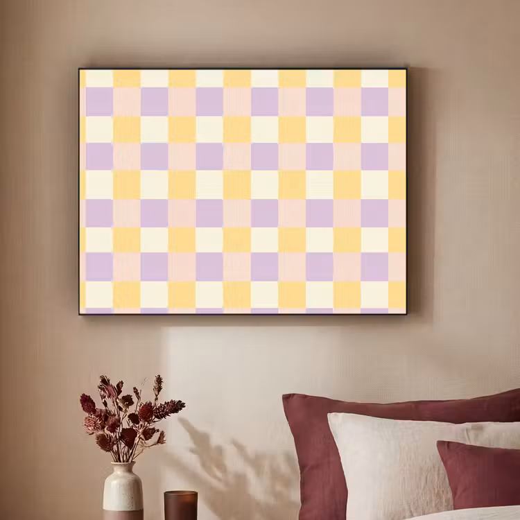 Art Frame - Blokjes - Lila - Geel — 2