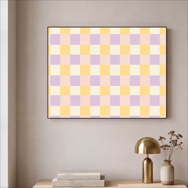 Art Frame - Blokjes - Lila - Geel — 3