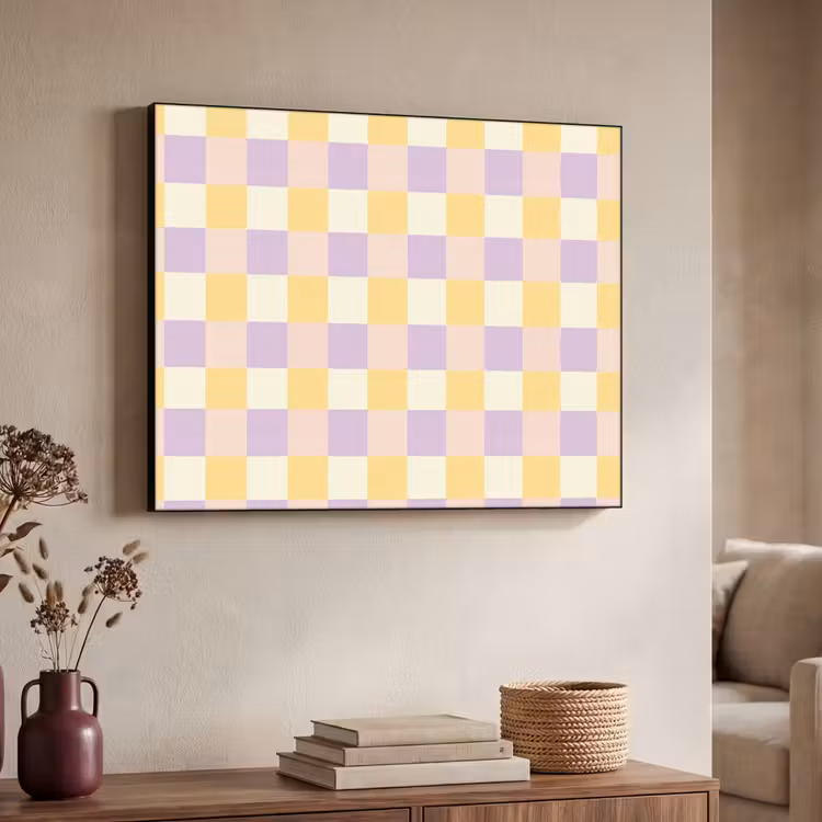Art Frame - Blokjes - Lila - Geel — 4