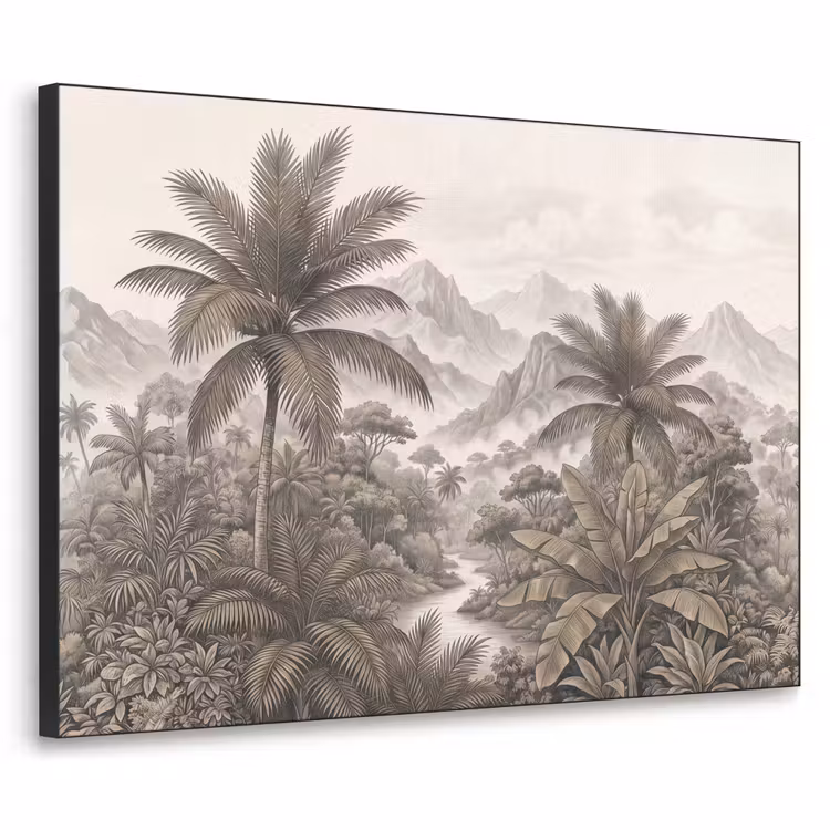 Art Frame - Natuur - Bergen - Rivier - Tropisch - Vintage — 1