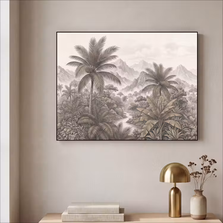 Art Frame - Natuur - Bergen - Rivier - Tropisch - Vintage — 3
