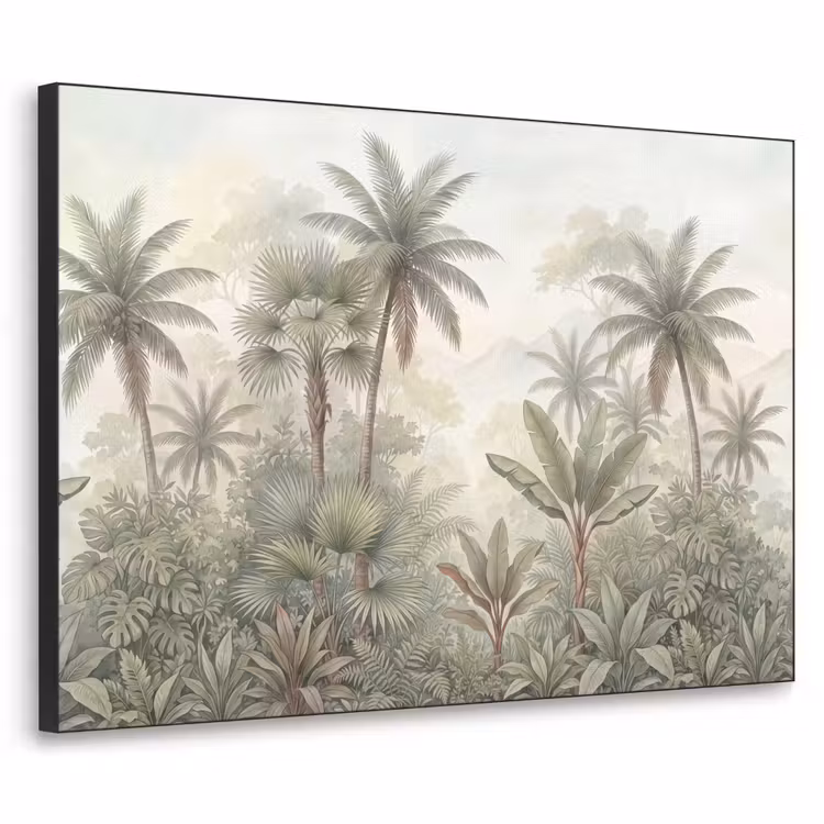Art Frame - Natuur - Tropisch bos - Landschap - Aquarel - Groen — 1